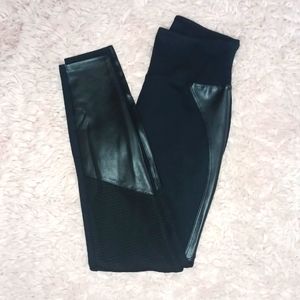 ASSETS BY SPANX Leggings with Pleather Detailing